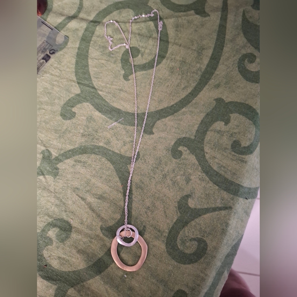 Elegant Silver and Gold Necklace
